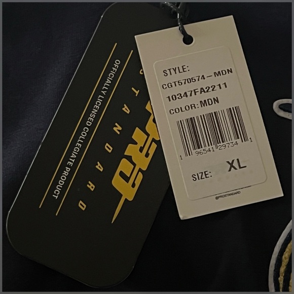 Men's Pro Standard Navy Georgia Tech Yellow Jackets Pullover Hoodie Size XL - Picture 8 of 12